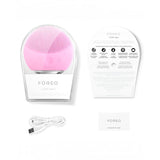 FOREO LUNA mini 2 Brosse visage en silicone doux pour tous les types de peau, Rechargeable via câble USB